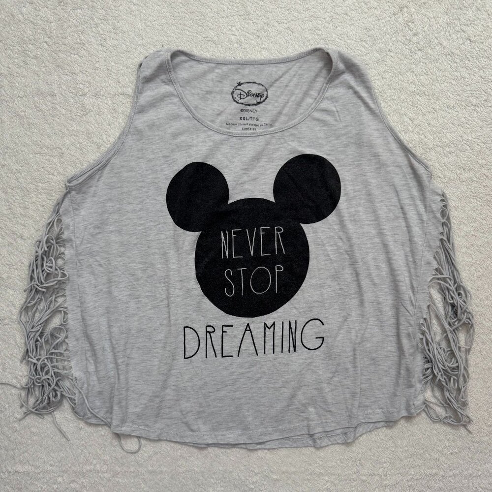 Disney 'Never Stop Dreaming' Fringe Top